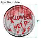 Style 8pcs 7inch plates