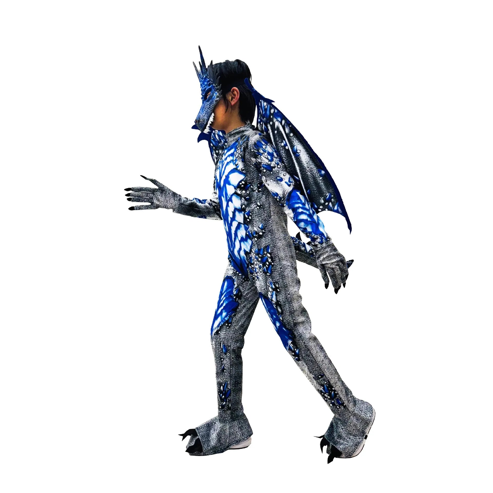 Dragon Costume for Boys Kids Onesie Fun Dress-Up for Halloween Birthday Party Carnival Cosplay - product image 3