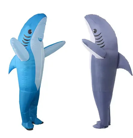 Shark Inflatable Costume Cute Funny Unique Standing Shark Inflatable Suit For Halloween Christmas Cosplay - product image 1