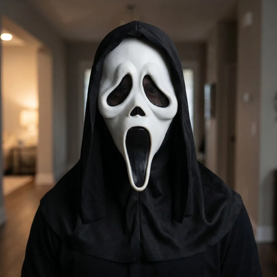Ghost Face Latex Full-Head Halloween Mask - product image 5