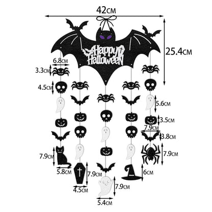 Halloween Hanging Sign Party Decoration Spooky Bat Door Hanger Ornaments Ghost - Discount Halloween City