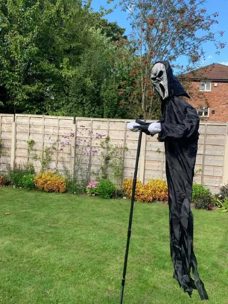 Garden Ghostface Scarecrow Halloween Decor Outside Hanging Scary Ghost Scarecrow Decorations Creative - product image 3