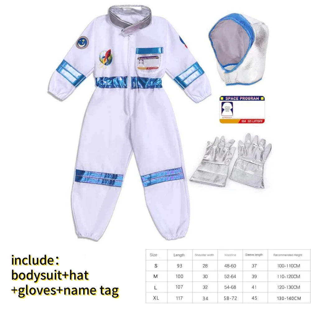Boy'S Space Suits Astronaut Costume For Kids Cosplay Girl Space Performance Astronaut Spaceman