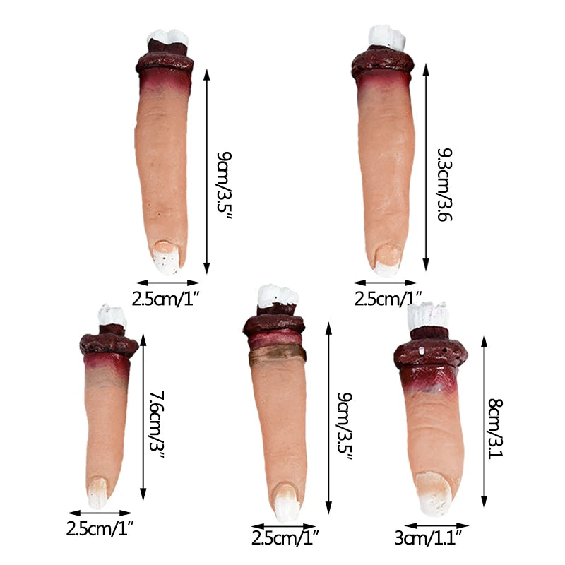 5pcs Halloween Horror Prop Simulation Human Organ Bloody Ear Fingers Eyeballs - product image 13