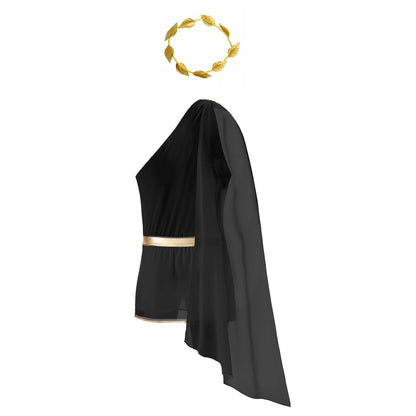 Men's Greek God One Shoulder Skirted Bodysuit Costume - alternate view 8