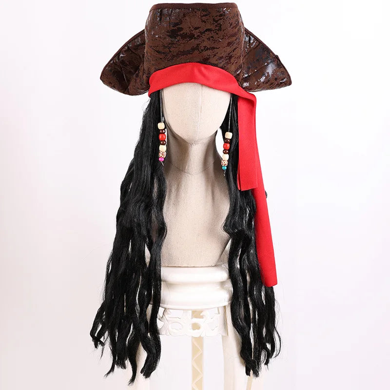 Men's Caribbean Pirate Captain Costume Wig - product image 7