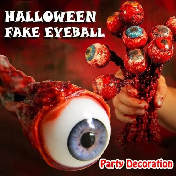 Halloween Latex Fake Eyeballs Horror Scary Bloody Props Fake Eye Eyeball Halloween Party Decoration Bloody - product image 1