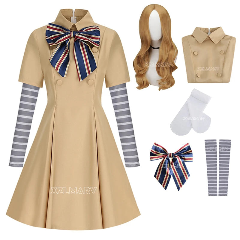 M3GAN-Inspired AI Doll Costume | Girls & Women Halloween Dress