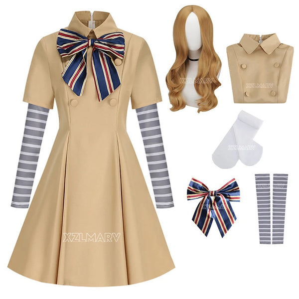M3GAN-Inspired AI Doll Costume | Girls & Women Halloween Dress