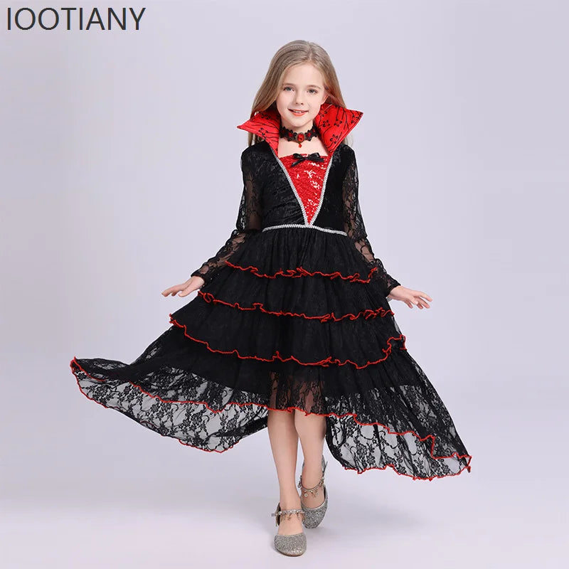Girls' Witch Dress Costume - Black - Design 2 - product image 2
