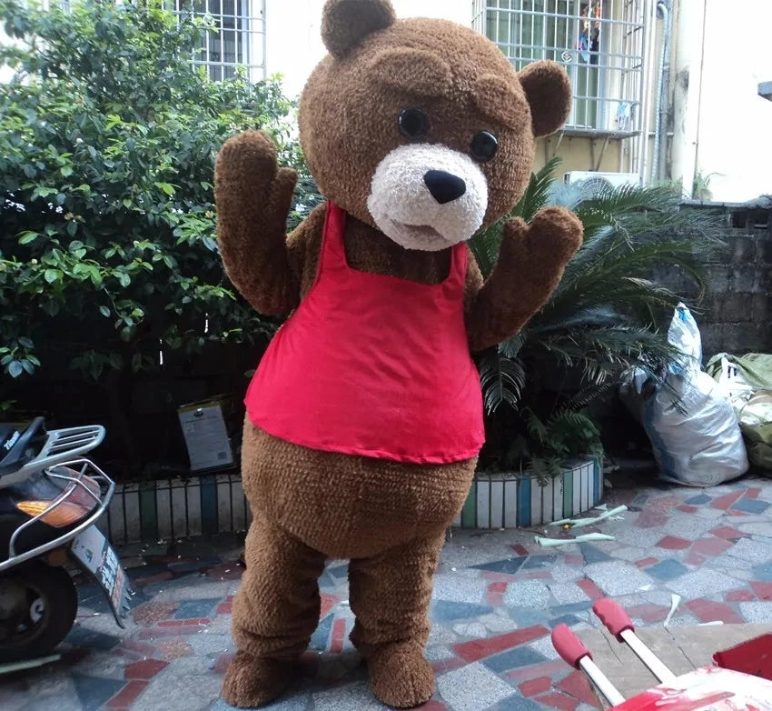 Teddy Bear Mascot Costume Fursuit Adult Costume Anime Halloween Mascottes Costumes - G / XL