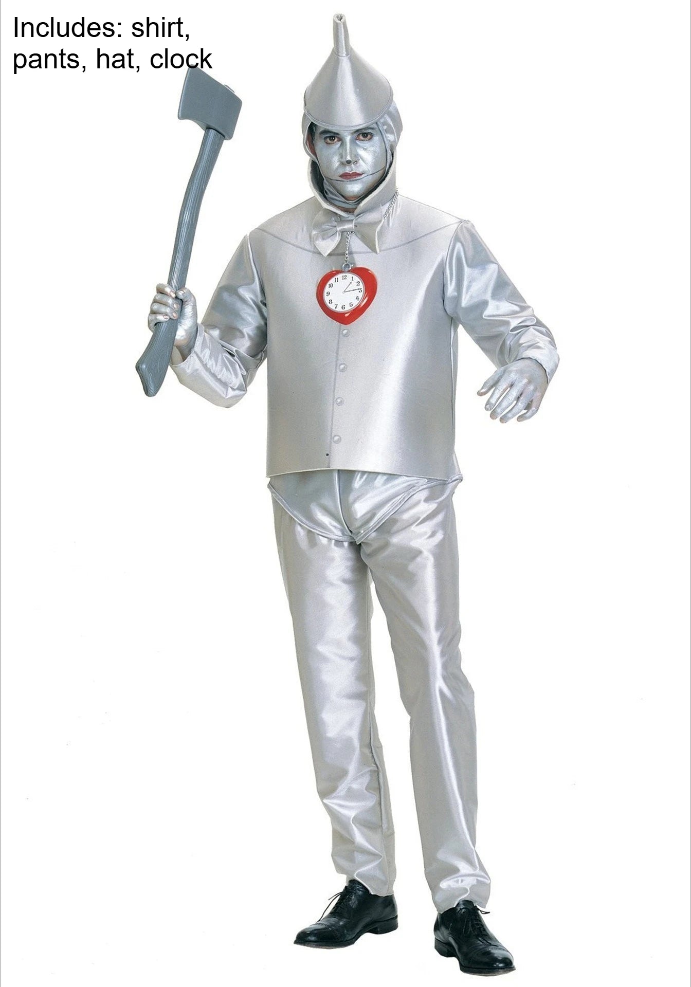 Tin Man Costume Men Kids Funny Metallic Suit Tinman Movie Outfit Robot Cosplay Armor Clown Circus - product image 7