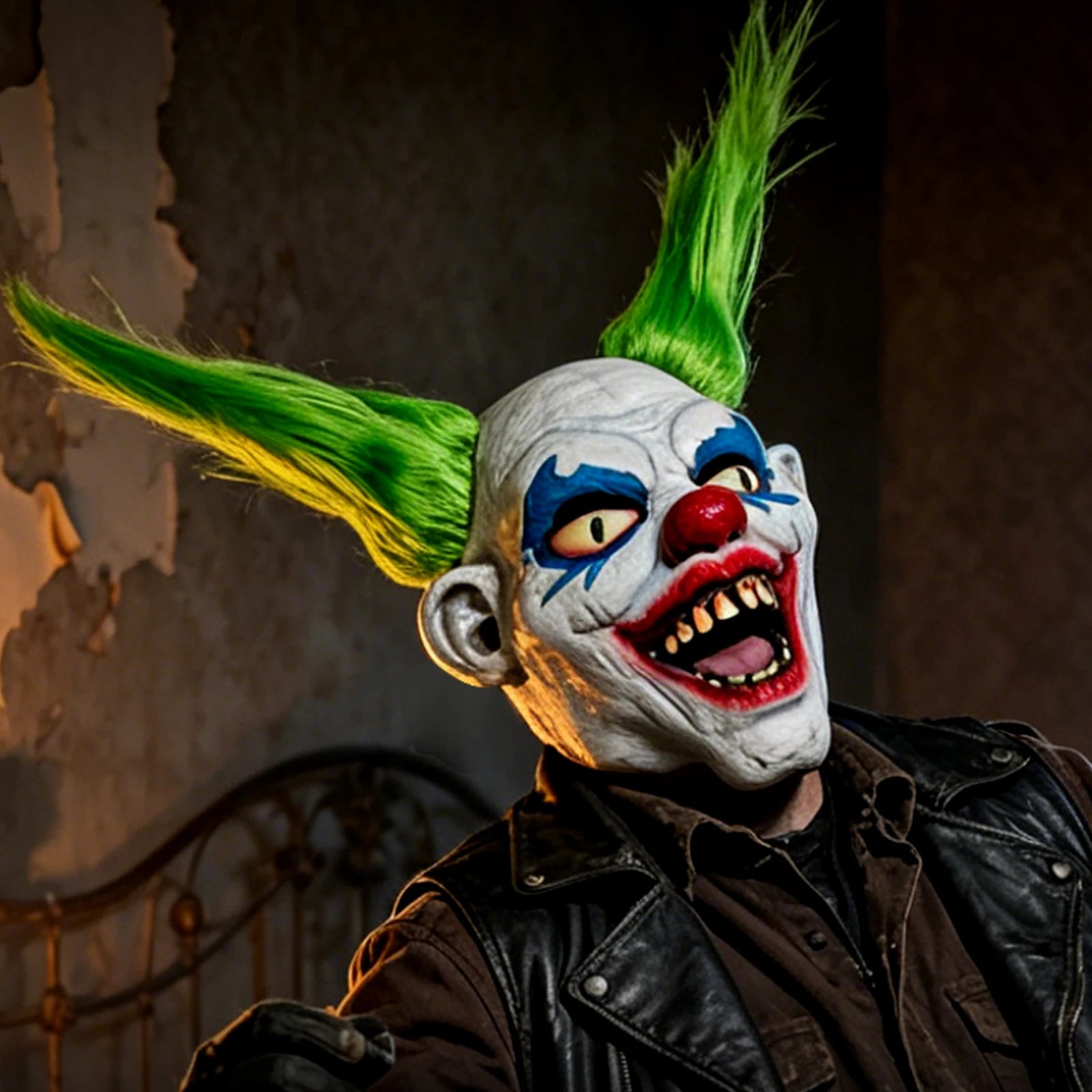 Halloween Costume Mask Clown Latex Headgear Smiling Face Demon Mask Ball Costume - View 3