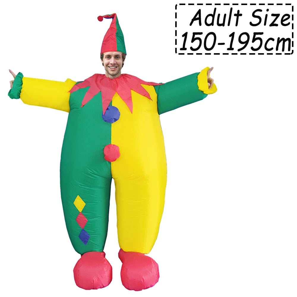 Adult Inflatable Ballet Clowns Costume Fit for Halloween Performance Joker Costume for Men - View 8