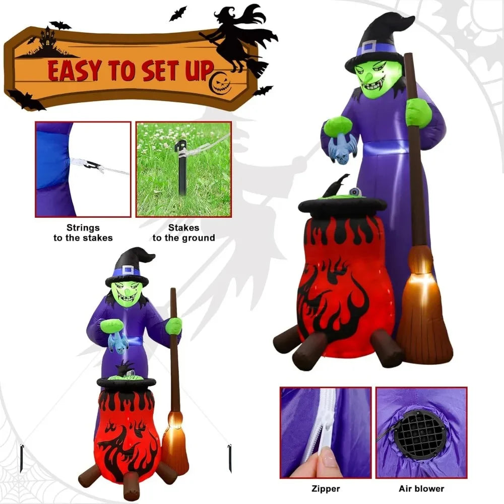 8 Ft Witch Halloween Inflatable - product image 6