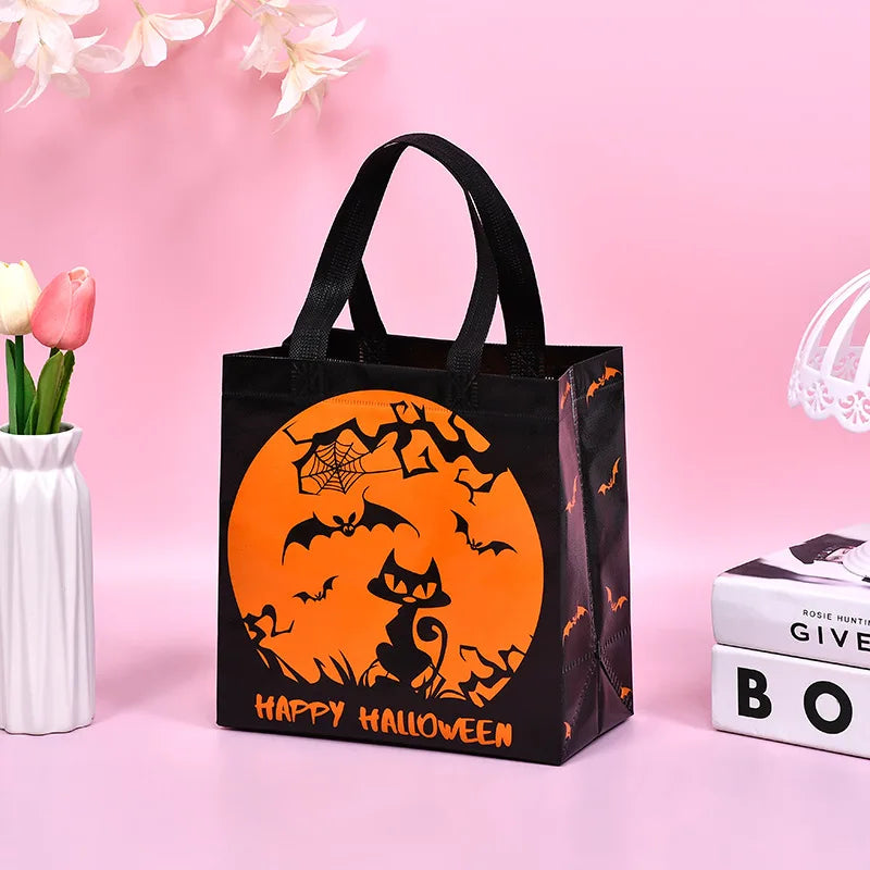 1-60PCS Halloween Candy Gift Bags Halloween Trick or Treat Bags Halloween Tote Bag with Handle Halloween - product image 8