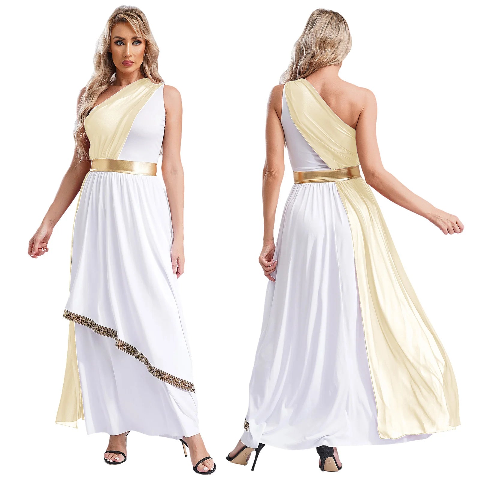 Women's Greek Ancient Princess Deity Queen Flowy Tulle Chiffon Costume - alternate view 7