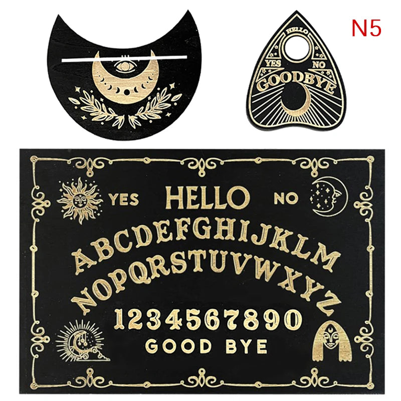12-Inch Engraved Wooden Pendulum Divination Board