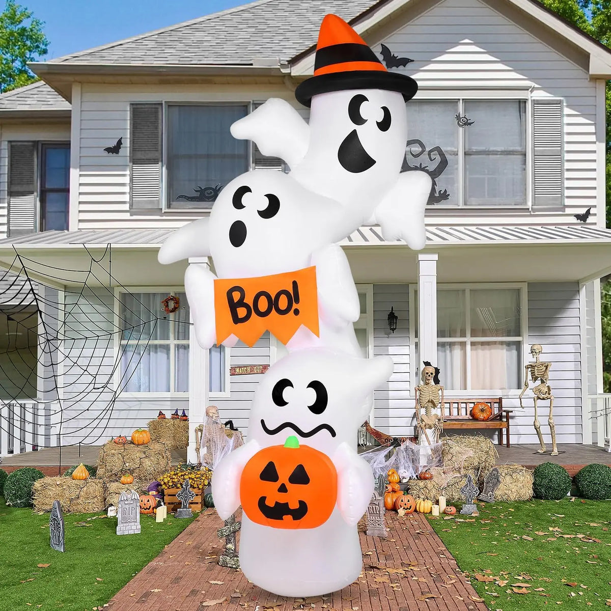 9 FT Ghost Outdoor Halloween Inflatable Decoration - product image 4
