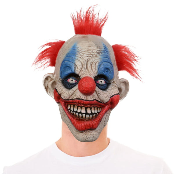 Halloween Mask the Clown Face Cover Horror Latex Clown Face Evil Clown Costume Accessories - Red / spain