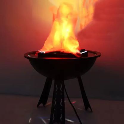 Halloween Fake Flame Decoration Simulation Brazier LED Flame Light Fake Fire Burning Props Haunted House Bar - product image 1