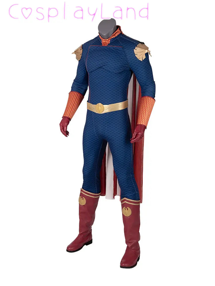 The Boys Homelander Cospaly Superhero Costume Adult Halloween Costumes Antony Starr - Boots Only / L