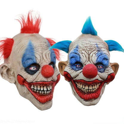 Costume Mask Halloween Joker Costume Adult Unisex Headgear Clown Demon Accessory Demon - Red Hair