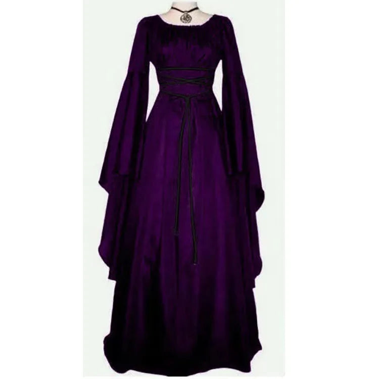 Medieval Witch Dress for Women Cosplay Vampire Bride Halloween Carnival New Clothing Middle Ages Costumes - product image 11