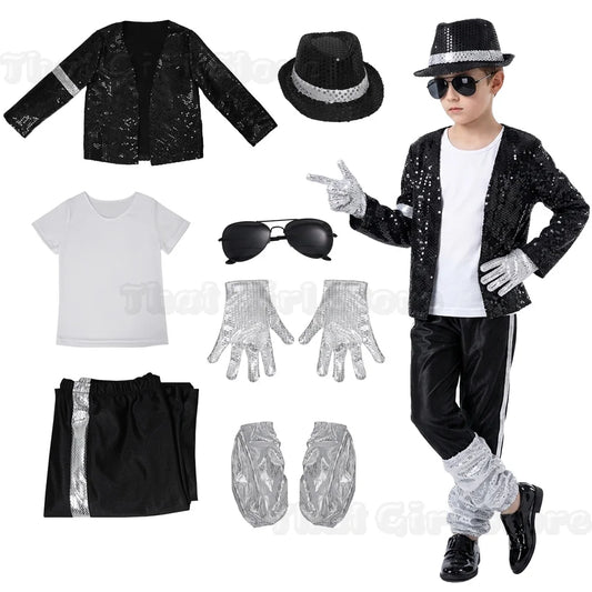 Outfit Michael Jackson Billie Jean Pop Star Costume Costume