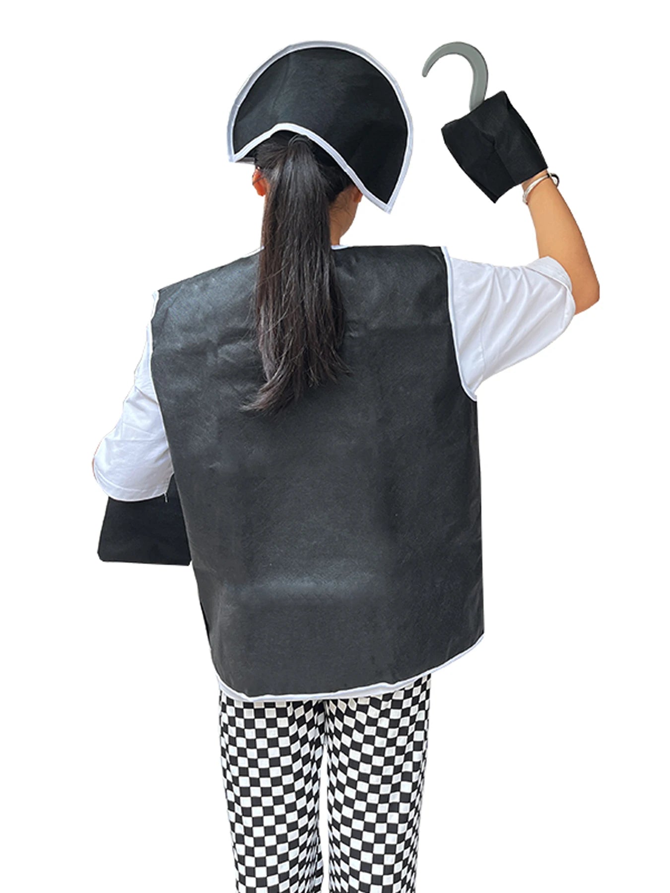 Captain Pirate Skull Costume Kid Women's Man Boy Girls Buccaneer Costume Outfit Hat Pants - adult 14pcs / One Size