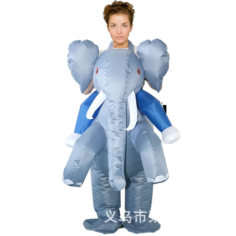 Big Bird Shark Elephant White Chicken Bathtub Toilet Cosplay Inflatable Suit Halloween Party Props Animal Costume