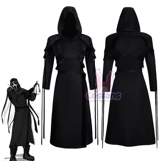 Adult The Ghost Face Game Dead Daylight Uniform Outfit Men Medieval Costume