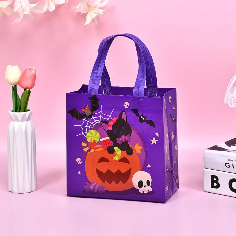 1-60PCS Halloween Candy Gift Bags Halloween Trick or Treat Bags Halloween Tote Bag with Handle Halloween - product image 7