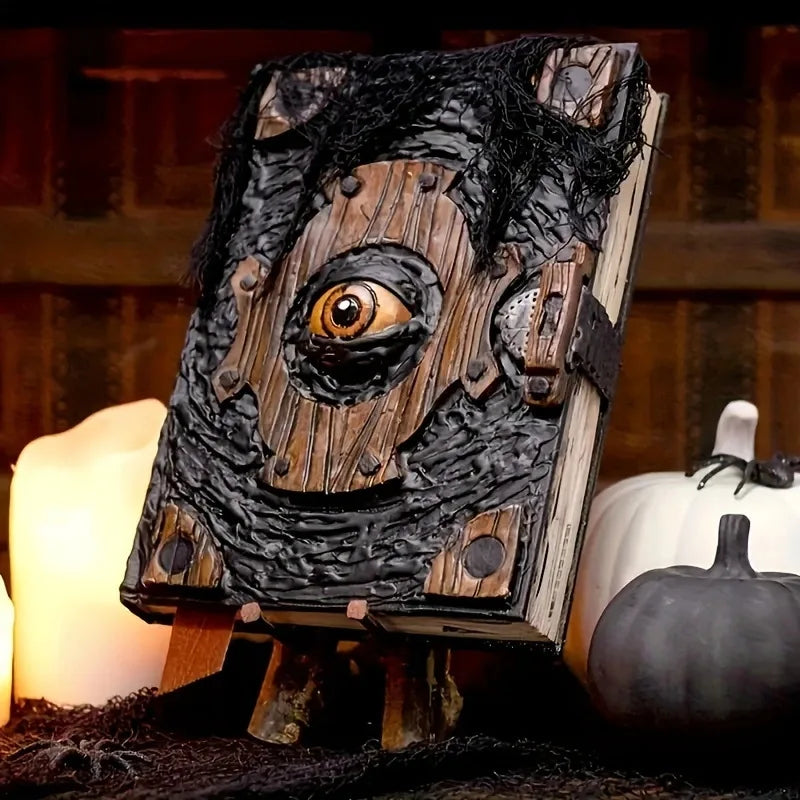 Creepy Devil Eye Halloween Decor Horror Book Curse Gothic Home Ornament - product image 1