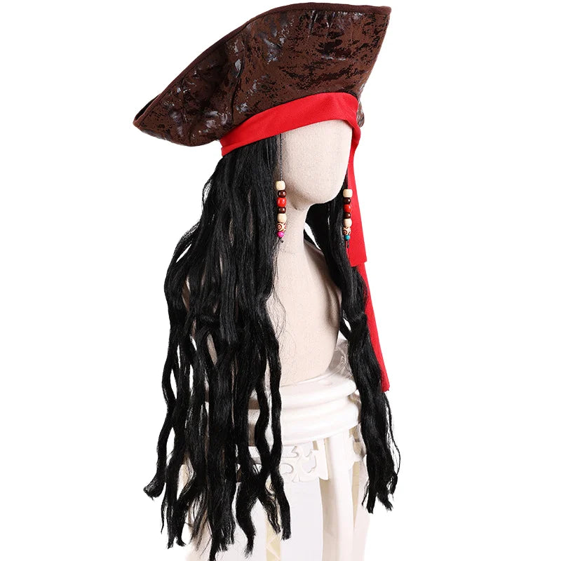 Men's Caribbean Pirate Captain Costume Wig - product image 2