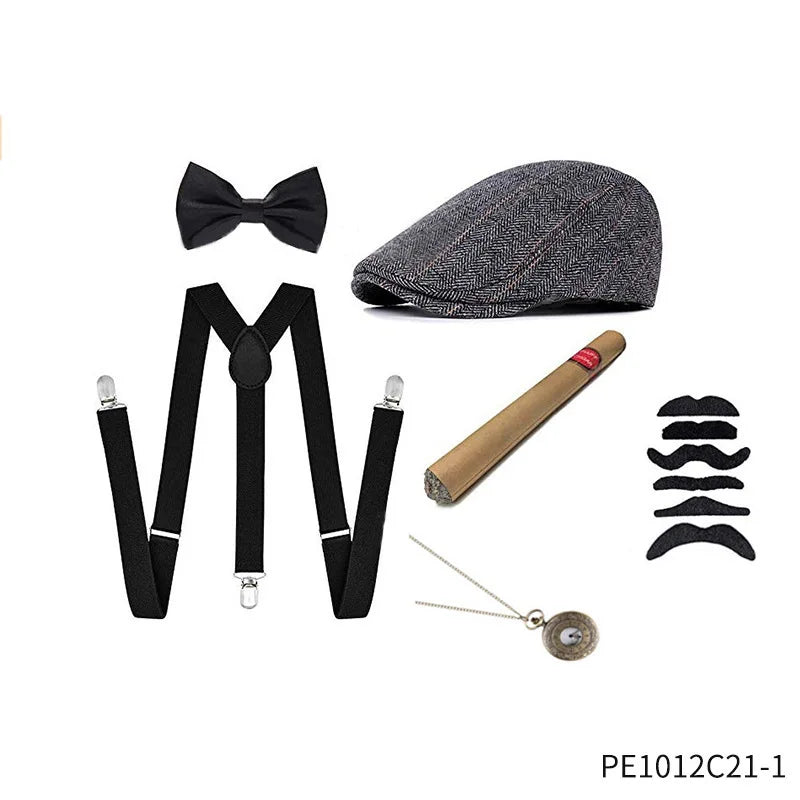 1920s Mens Costume Gangster Roaring Accessories for Men Women Adult Gatsby Costume