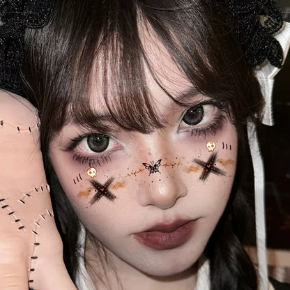 10pcs Halloween Vampire Bat Fake Freckles Temporary Tattoo Stickers For Child WomanHot Stamping Freckles - product image 2