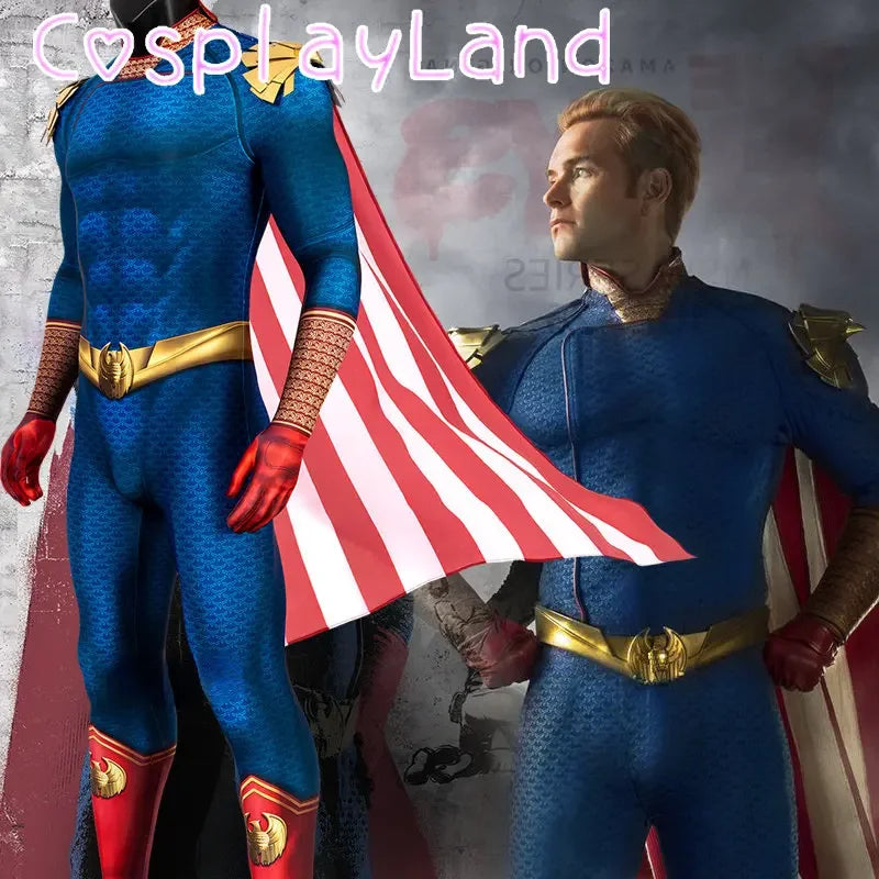 The Boys Homelander Cospaly Superhero Costume Adult Man Halloween Costumes Antony Starr - Homelander / XXL