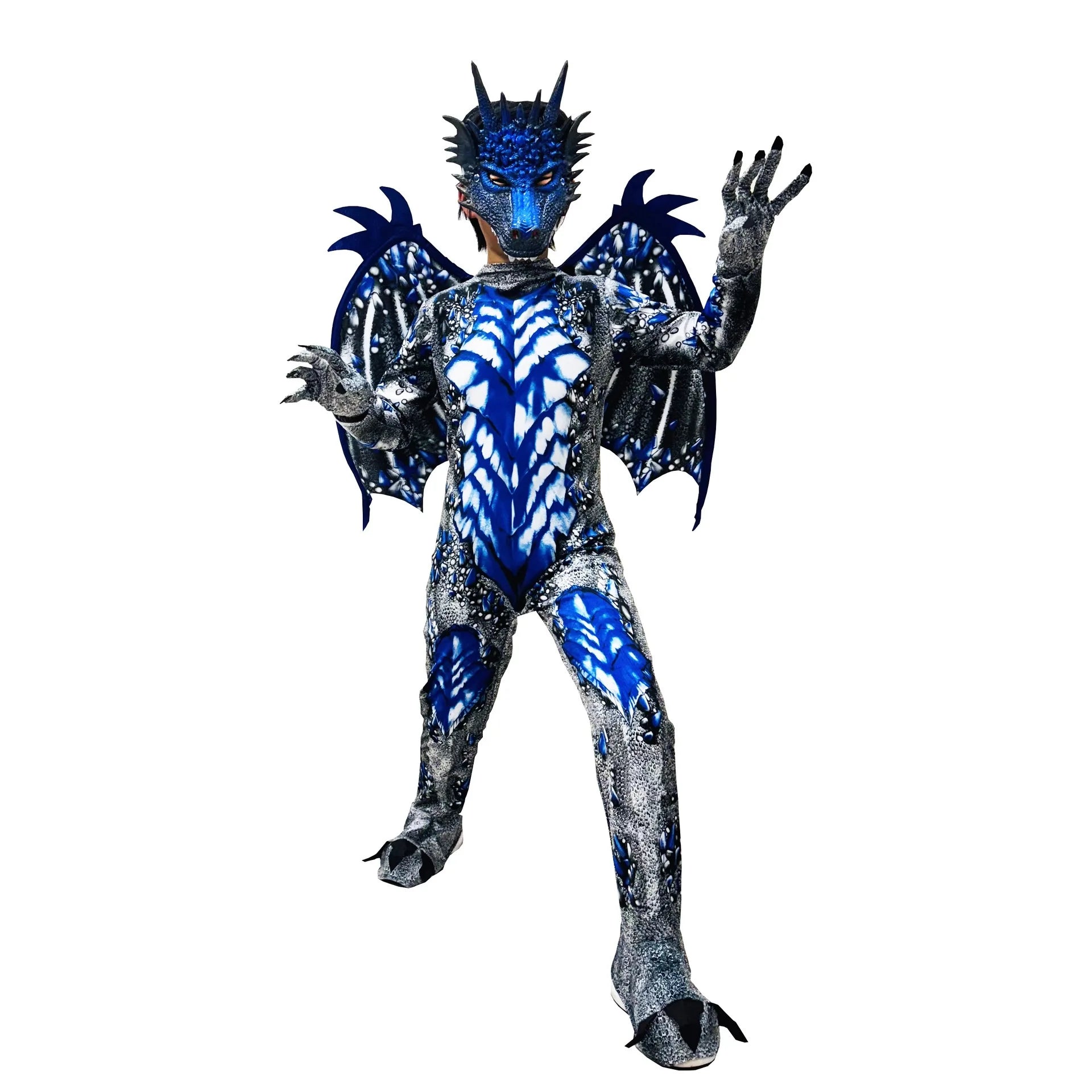 Dragon Costume for Boys Kids Onesie Fun Dress-Up for Halloween Birthday Party Carnival Cosplay - product image 2