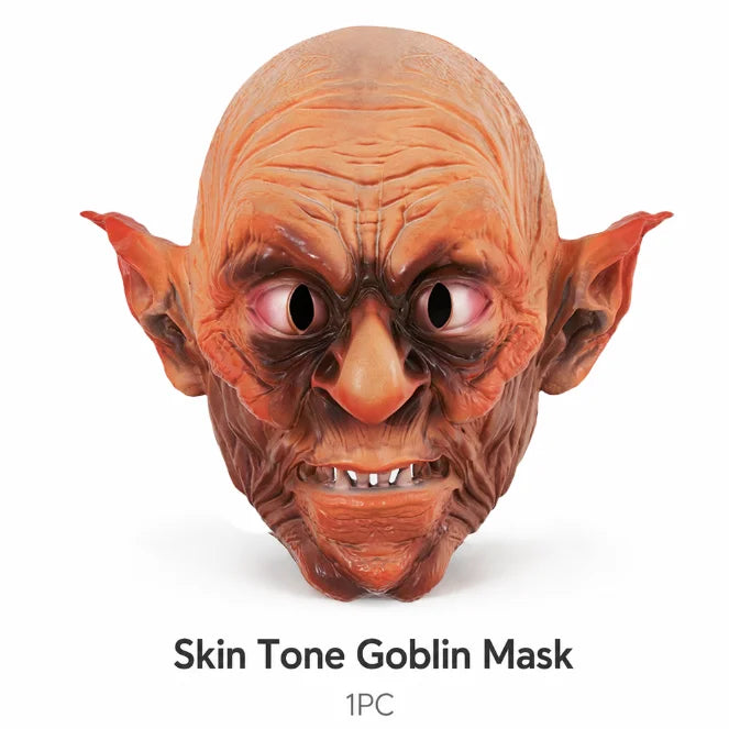 Halloween Monster Full Head Mask, Realistic Foam Goblin Orc Costume Headgear for Adult Cosplay Party - product image 7