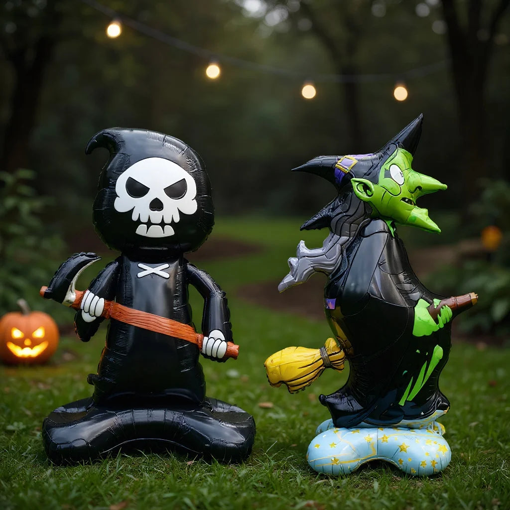 1-Piece Halloween - Themed Witch Grim Reaper Balloon Set 2025 Halloween - product image 4