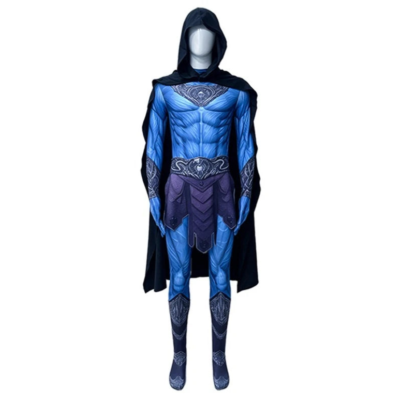 Skeletor Costume with Mask & Cloak – Masters of the Universe Adult Halloween Cosplay