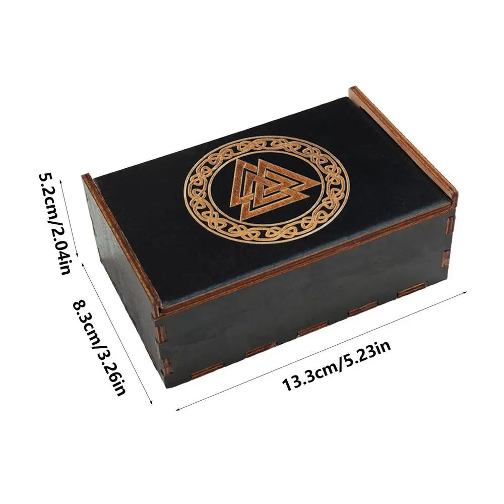 Vintage Wooden Tarot Card & Trinket Box