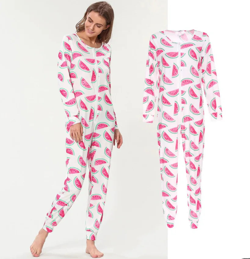 Print Adult Cute Cartoons Onesies Costume For Women Warm Soft Animal Onepieces Pajamas Home Wear Girl Clothes - product image 13