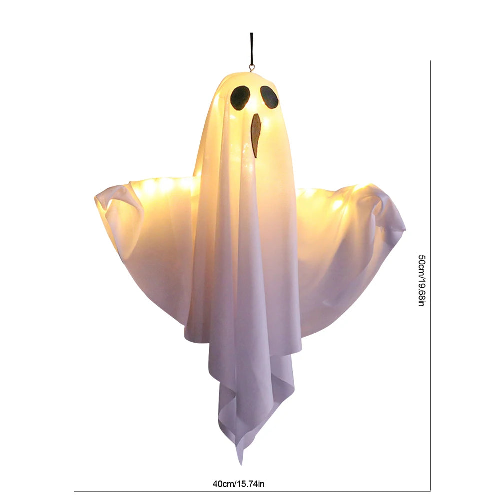 Halloween Glowing White Ghost LED Hanging Ghosts Horror Props with Fairy - product image 6