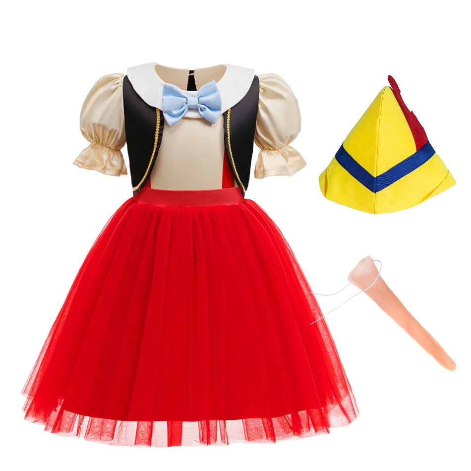 Kids Pinocchio-Inspired Halloween Costume Set