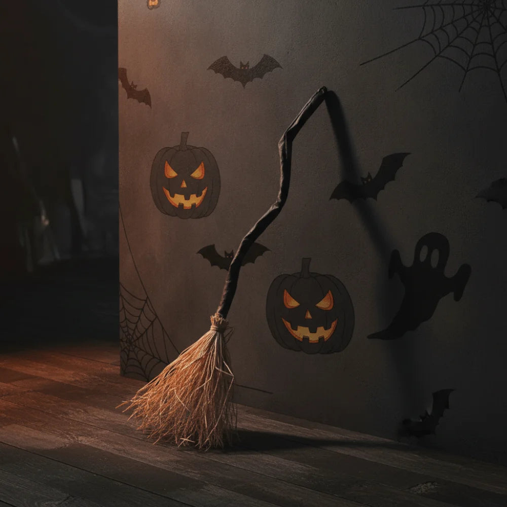 Halloween Animated Witch Broom Light Magic Dancing Broomstick With Spooky - product image 2