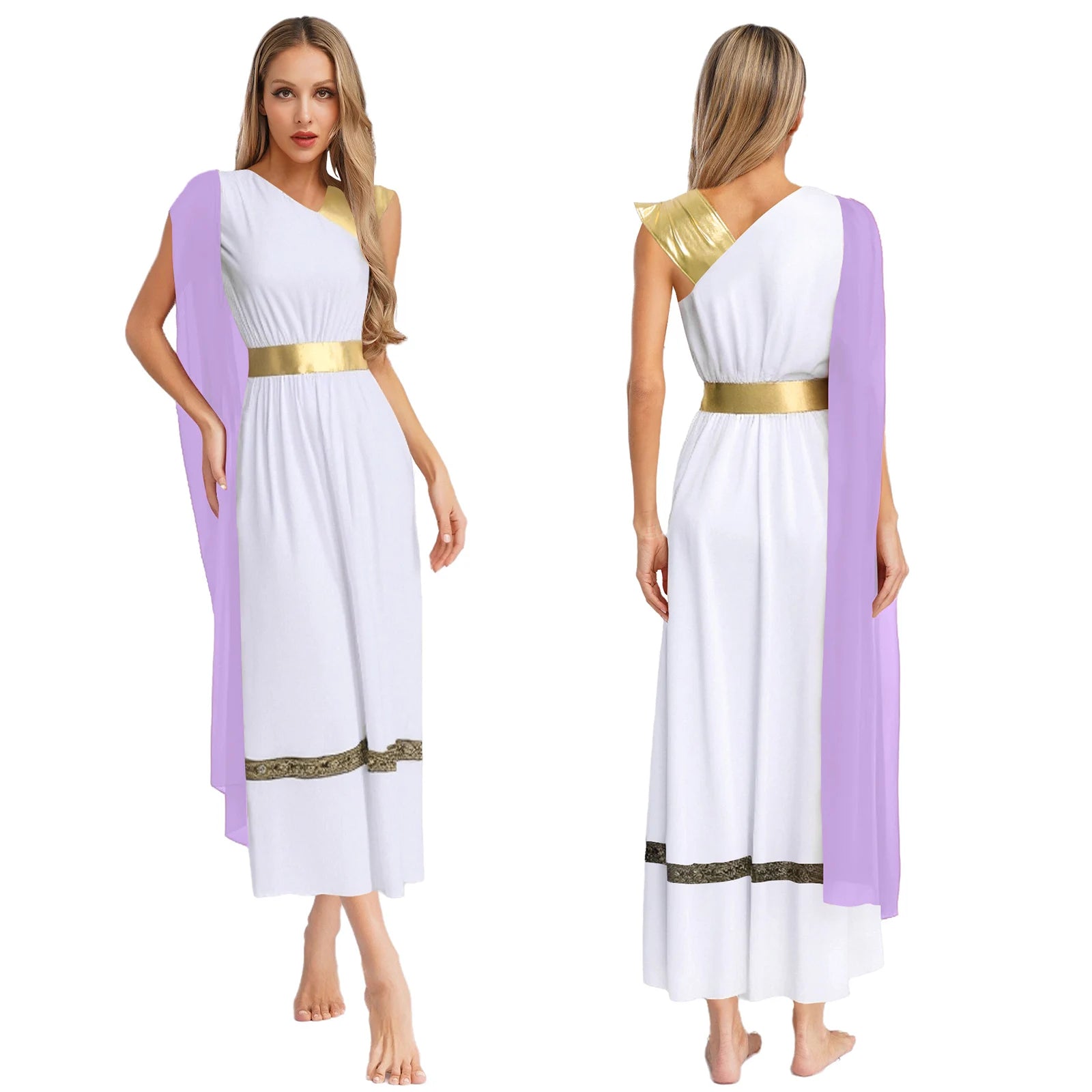 Womens Adult Ancient Greek Princess Roman Spartan Warrior Carnival Cosplay Costume High Waist Roman Empress - product image 12
