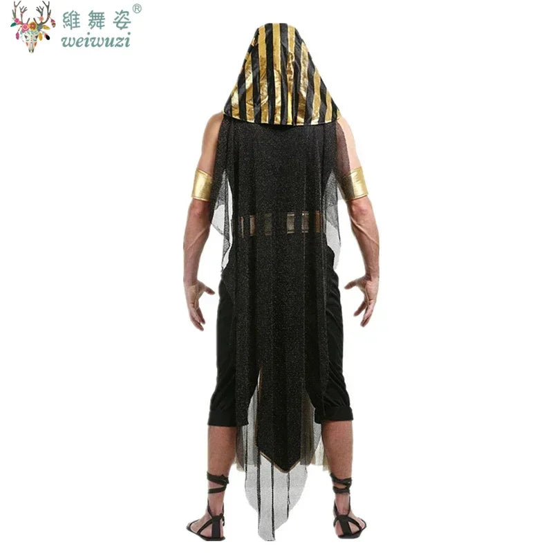 Halloween Costume Pharaoh Cleopatra Couples Costume Myth Goddess Costume Fancy Dress Stage - Man / XL