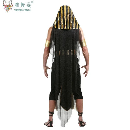 Halloween Costume Pharaoh Cleopatra Couples Costume Myth Goddess Costume Fancy Dress Stage - Man / XL